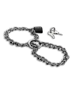 METAL HARD - MENOTTES AVEC CHAÎNE EN ACIER INOXYDABLE.