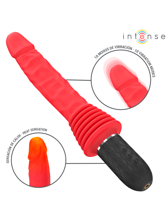 INTENSE - CYNTHIA REMOTE CONTROL THRUSTING VIBRATOR WITH HEAT