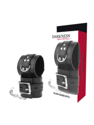 DARKNESS - MENOTTES EN CUIR NOIR
