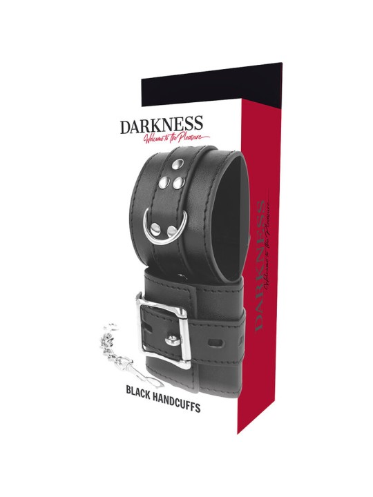DARKNESS - ZWARTE LEDEREN HANDBOEIEN
