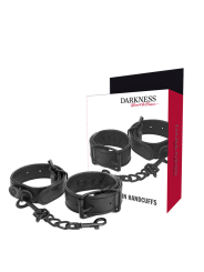 DARKNESS - MENOTTES TEXTURÉES LARGES ET MINCE