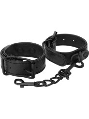 DARKNESS - WIDE THIN TEXTURED HANDCUFFS