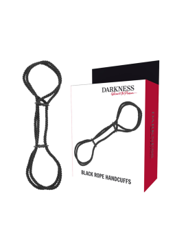 DARKNESS - 100% COTTON ROPE HANDCUFFS OR ANKLE HANDCUFFS
