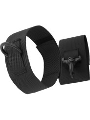 DARKNESS - BLACK NYLON ANKLE CUFFS