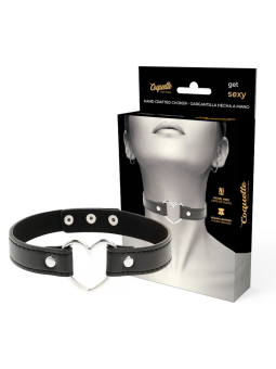 COQUETTE CHIC DESIRE - COLLIER CUIR VEGAN FEMME ACCESSOIRE COEUR