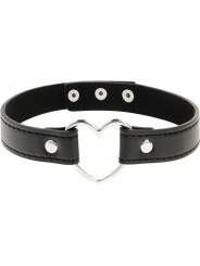 COQUETTE CHIC DESIRE - COLAR DE COURO VEGANO ACESSÓRIO DE CORAO MULHER