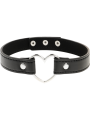 COQUETTE CHIC DESIRE - VEGAN LEATHER NECKLACE WOMAN HEART ACCESSORY