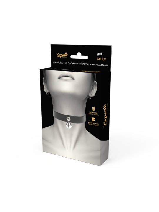 COQUETTE CHIC DESIRE - VEGAN LEATHER NECKLACE WOMAN RATTLE ACCESSORY