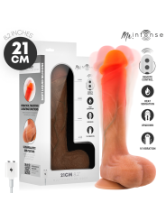 MR INTENSE - DILDO VIBRANTE IN SILICONE BRADLEY CON EFFETTO CALORE E T