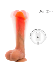 MR INTENSE - DILDO VIBRANTE IN SILICONE BRADLEY CON EFFETTO CALORE E T