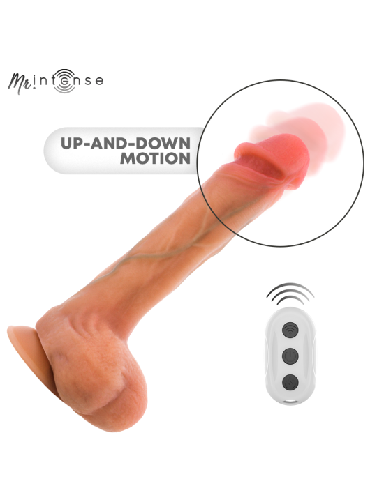 MR INTENSE - DILDO VIBRANTE IN SILICONE BRADLEY CON EFFETTO CALORE E T