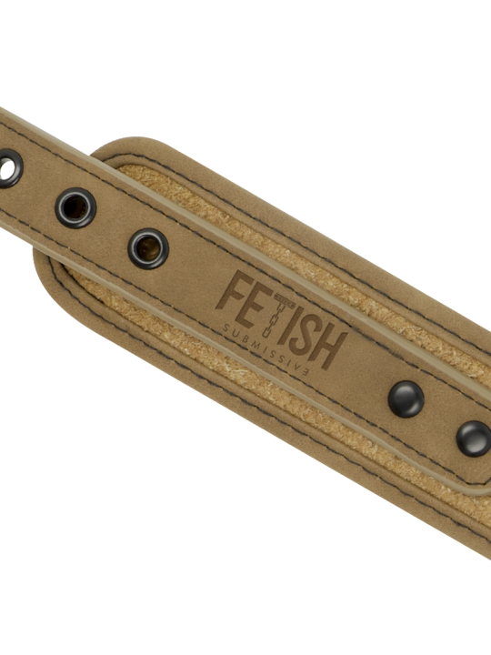 FETISH SUBMISSIVE ORIGIN - COLLIER CHAÎNE DOUBLÉE DE NÉOPRÈNE