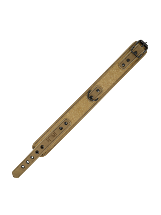 FETISH SUBMISSIVE ORIGIN - COLLIER CHAÎNE DOUBLÉE DE NÉOPRÈNE