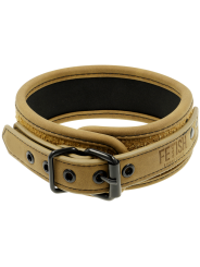 FETISH SUBMISSIVE ORIGIN - COLLIER CHAÎNE DOUBLÉE DE NÉOPRÈNE