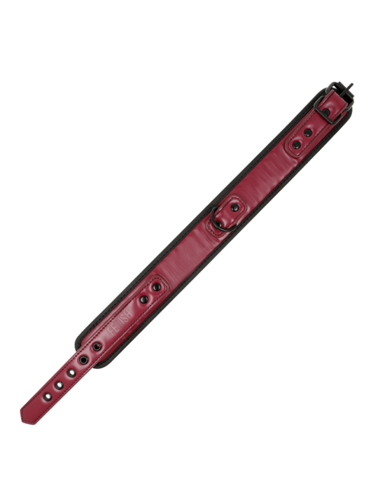 FETISH SUBMISSIVE DARK ROOM - COLLAR CON CADENA CON FORRO DE NEOPRENO