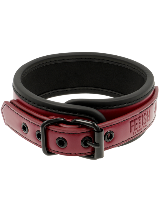 FETISH SUBMISSIVE DARK ROOM - COLLAR CON CADENA CON FORRO DE NEOPRENO
