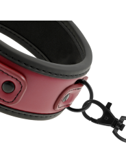 FETISH SUBMISSIVE DARK ROOM - COLLAR CON CADENA CON FORRO DE NEOPRENO