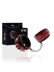 FETISH SUBMISSIVE DARK ROOM - MANETTE VEGAN IN PELLE CON FODERA IN NEO