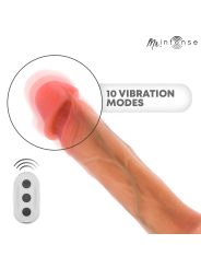 MR INTENSE - DILDO VIBRANTE IN SILICONE BRADLEY CON EFFETTO CALORE E T