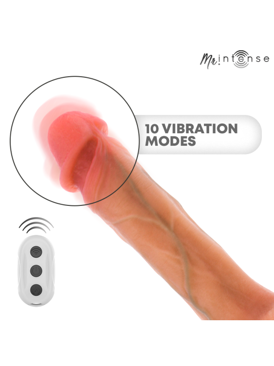 MR INTENSE - BRADLEY VIBRADOR DE SILICONE COM EFEITO DE AQUECIMENTO E 