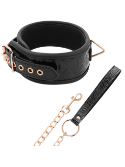 BEGME - BLACK EDITION PREMIUM VEGAN LEATHER COLLAR WITH NEOPRENE LININ