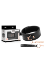 BEGME - BLACK EDITION PREMIUM VEGAN LEATHER COLLAR WITH NEOPRENE LININ