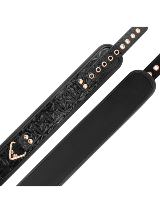 BEGME - BLACK EDITION PREMIUM VEGAN LEATHER COLLAR WITH NEOPRENE LININ
