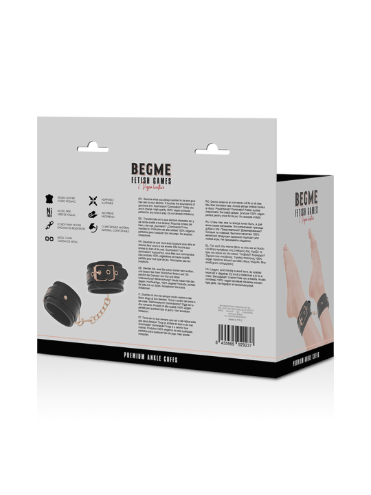 BEGME - BLACK EDITION PREMIUM MENOTTES POUR CHEVILLES