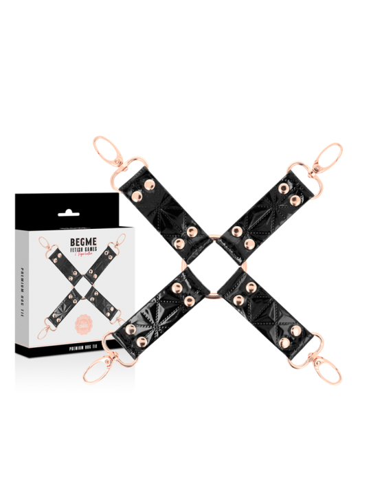 BEGME - BLACK EDITION HOG TIE CUERO VEGANO