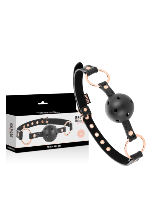 BEGME - BLACK EDITION BALL GAG CUIR VEGAN
