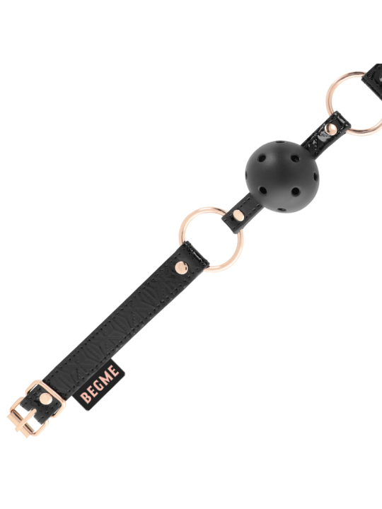BEGME - BLACK EDITION BALL GAG CUIR VEGAN