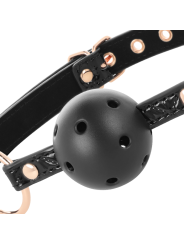 BEGME - BLACK EDITION BALLKNEBEL VEGANES LEDER
