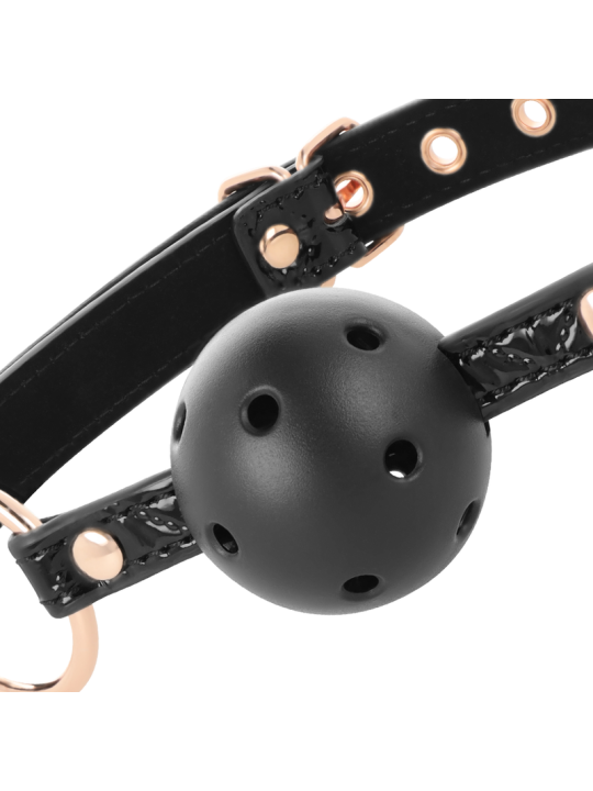 BEGME - BLACK EDITION BALLKNEBEL VEGANES LEDER