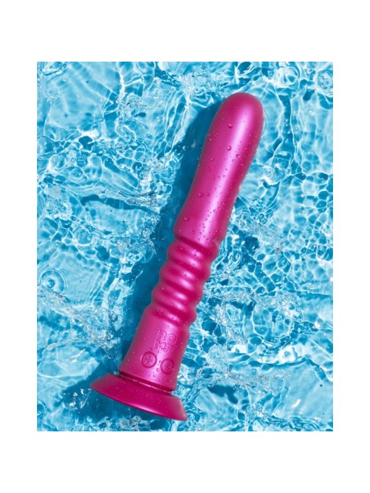 ROMP - JIGGLE OP-EN-OMLAAG VIBRATOR MET ROZE ZUIGNAP