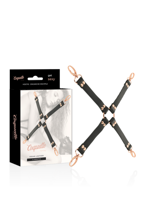 COQUETTE CHIC DESIRE - FANTASY HOG TIE VEGAN LEER