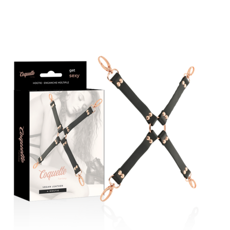 COQUETTE CHIC DESIRE - FANTASY HOG TIE VEGAN LEER