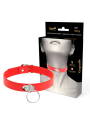 COQUETTE CHIC DESIRE - RED VEGAN LEATHER NECKLACE WOMAN FETISH ACCESSO