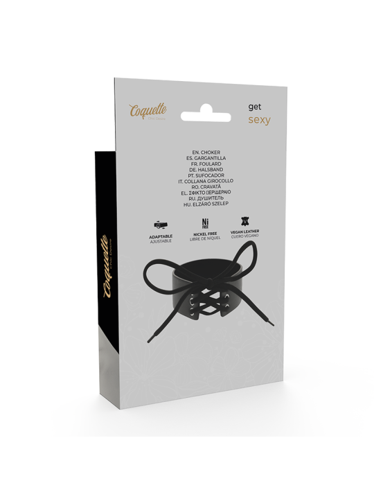 COQUETTE CHIC DESIRE - GARGANTILHA DE COURO VEGANO