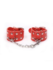 OHMAMA FETISH - VERSTELLBARE HANDSCHELLEN MIT METALLKETTE