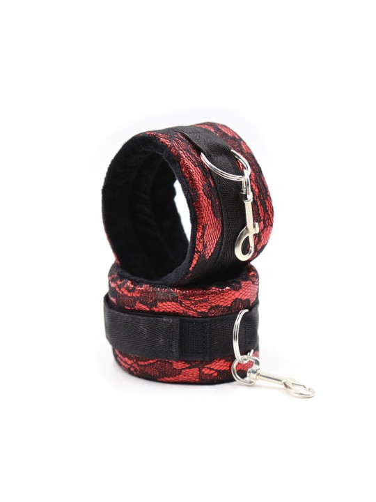 OHMAMA FETISH - FLUWELEN HANDBOEIEN MET NYLON TAPE