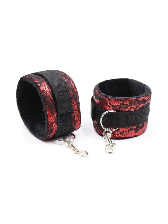 OHMAMA FETISH - FLUWELEN HANDBOEIEN MET NYLON TAPE