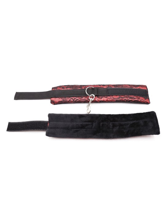 OHMAMA FETISH - FLUWELEN HANDBOEIEN MET NYLON TAPE