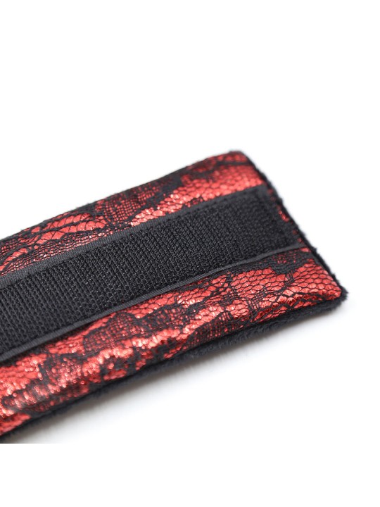 OHMAMA FETISH - FLUWELEN HANDBOEIEN MET NYLON TAPE