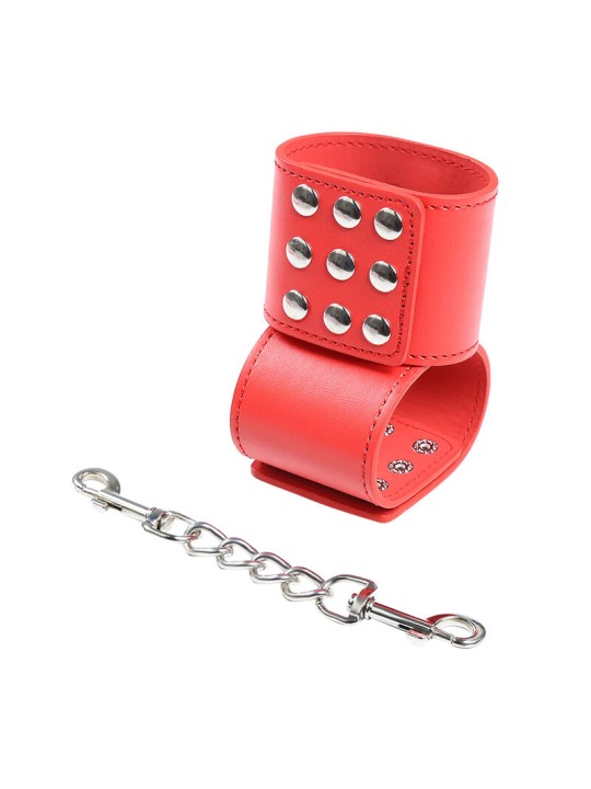 OHMAMA FETISH - MENOTTES ROUGES AVEC FERMETURE À PRESSION