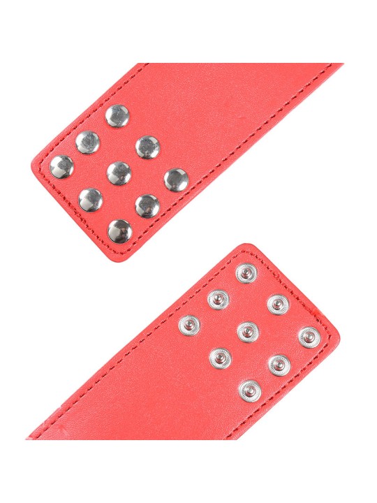 OHMAMA FETISH - MENOTTES ROUGES AVEC FERMETURE À PRESSION