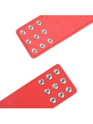 OHMAMA FETISH - RED HANDCUFFS WITH SNAP CLOSURE