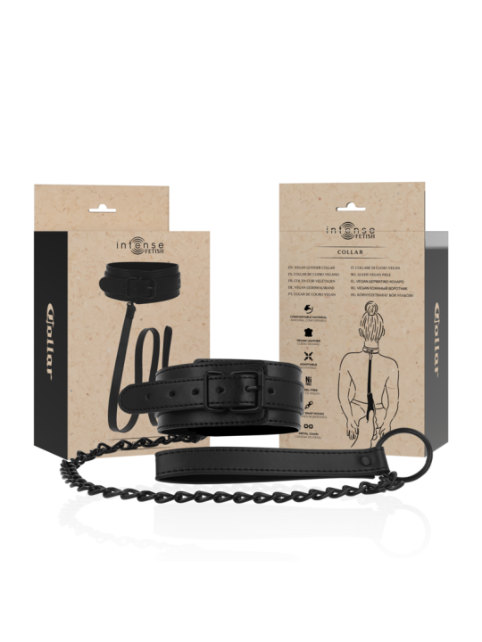 INTENSE - FETISH COLLIER EN CUIR VEGAN