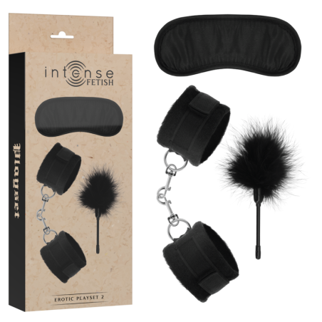 INTENSE - FETISH EROTISCHE SET 2 MET HANDBOEIEN, MASKER EN STOF