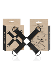 INTENSE - FETISH ENGANCHE MÚLTIPLE PARA MANOS Y PIES DE CUERO VEGANO