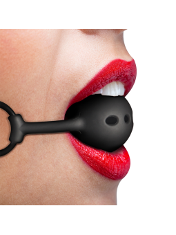 FETISH SUBMISSIVE BONDAGE - ADEMENDE SILICONEN BAL GAG